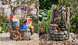 Wishing Well Water Feature Figurines - 2 Designs