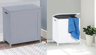 Wooden Laundry Hamper - 2 Colours