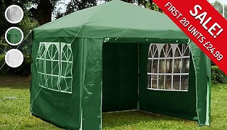 3m Waterproof Garden Gazebo with Removable Sides - 2 Colours
