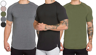 Men's Short Sleeve Gym T-Shirt - 5 Colours & 4 Sizes