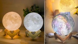 3D Moon Touch Lamp - 2 Colours