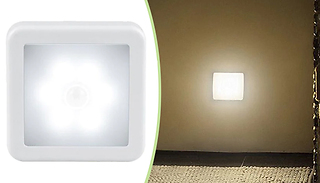 1, 2, or 4 LED Motion Sensor Wall Night Lights