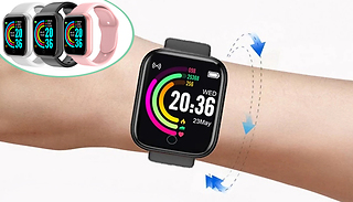 10-in-1 Touchscreen Smartwatch with Heart Rate Monitor - 3 Colours