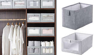 Fabric Collapsible Storage Box - 2 Colours & 2 Sizes