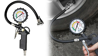 2-in-1 Tyre Inflator and Pressure Gauge