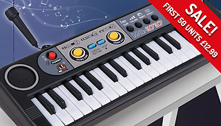 37-Key Digital Electronic Piano Keyboard Toy With Microphone - 2 Optio ...