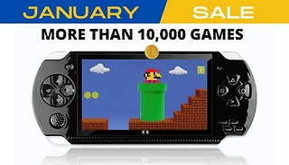 X6 Handheld Console + 10,000 Built-In Games & Earphones