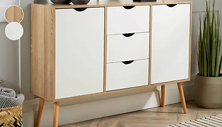 Boden Large Wooden Sideboard Storage Unit - 2 Colours