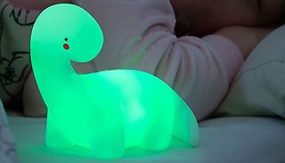 1 or 2 LED Colour-Changing Dinosaur Lamp