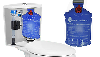 1, 2, 4, or 8 2L Water Saving Toilet Tank Bags