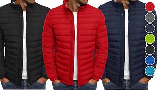 Windproof Lightweight Puffer Jacket - 7 Colours & 6 Sizes