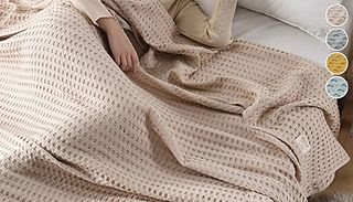 Waffle Textured Blanket - 4 Colours 
