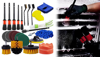 27-Piece Car Cleaning Brush Drill Head Kit