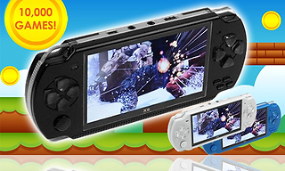 X6 Handheld Console + 10,000 Built-In Games & Earphones