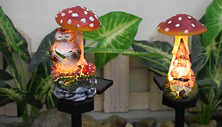 Solar-Powered Garden Light - 2 Designs