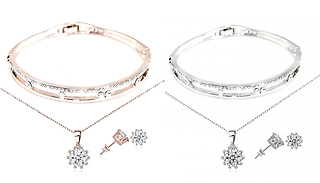 Cassi Tri-Set Made with Crystals from Swarovski - 2 Colours