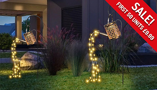 Solar-Powered Light-Up Watering Can - 2 Styles