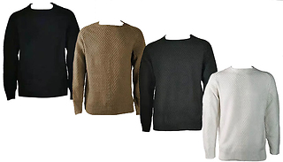 Long Sleeve Crew Neck Pullover - 4 Colours