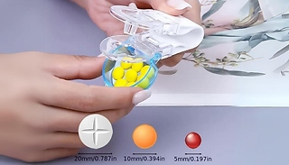 2-Pack Portable Assisted Pill Storage Box