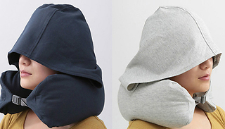 SnugHug Hooded Neck Pillow - 2 Colours