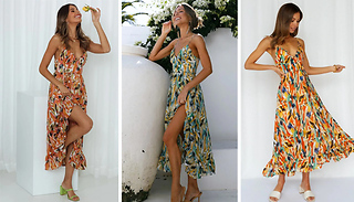 Sleeveless Bohemian Beach Dress - 5 Sizes & 3 Colours