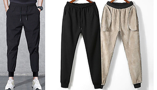 Men's Thermal Fleece Lined Sweatpants - 5 Sizes