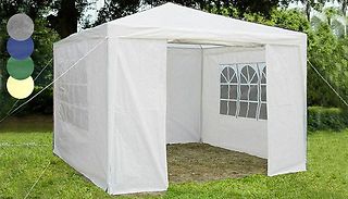3m Waterproof Garden Gazebo with Removable Sides - 3 Colours