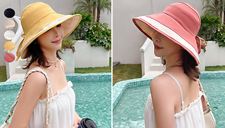 Womens Wide Brim Bow Sun Hat - 5 Colours