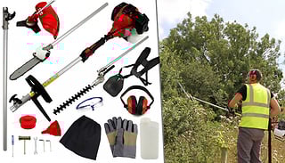 T-Mech 5-in-1 Garden Multi Tool Set - With Free Accessory Bundle