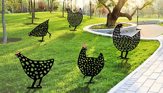 1 or 5-Pack of Cute Garden Chicken Ornaments