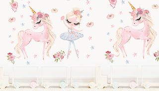 Unicorn Ballet Wall Sticker