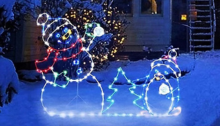 Christmas Snowman Decorative Glow Frame - 2 Designs