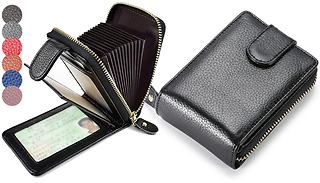 PU Leather RFID-Blocking Pocket Card Holder - 6 Colours