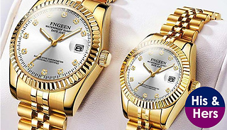 1 or 2 Fngeen Quartz Core Watches for Him or Her - 4 Designs