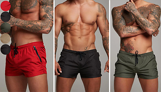 Men's Elastic Waist Sports Shorts - 5 Colours & 5 Sizes