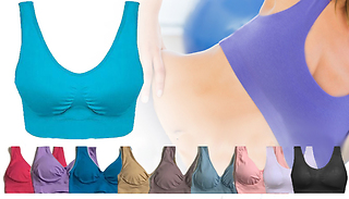 3 or 6 Pack of Seamless Comfort Bras