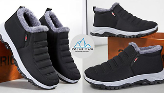 PolarPaw Unisex Non-Slip Water Resistant Fleece Lined Winter Boots - 9 ...