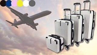 4-Piece Hard Shell Suitcase Set - 6 Colours
