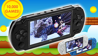 X6 Handheld Console + 10,000 Built-In Games & Earphones