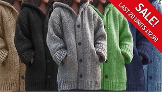 Chunky Knitwear Cardigan - 6 Colours, 7 Sizes