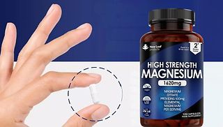 Magnesium 1620mg Capsules - 2 Month Supply (120 Capsules)