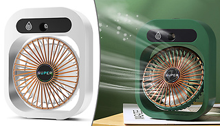 2-in-1 Portable Cooling Fan & Humidifier - 2 Colours