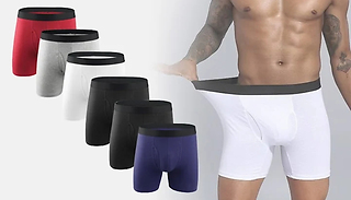 3 or 6 Pairs of Men's Underwear Shorts - 5 Colours & 5 Sizes