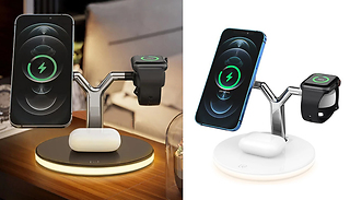 3-in-1 Smart Device Magnetic Charging Station - 2 Colours