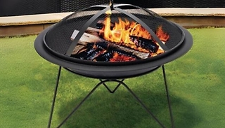 Fire Pit Bowl with BBQ Grill