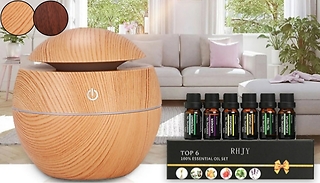 Electric Aroma Humidifier With Optional Essential Oils - 2 Colours