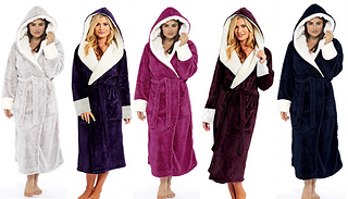 Extra-Thick Luxury Long Dressing Gown - 8 Colours & 5 Sizes
