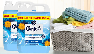1 or 2 XXL Mega Pack of Comfort Fabric Conditioner Blue Skies