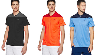 2-Pack of Adidas Polo T Shirts - 3 Colours & 6 Sizes