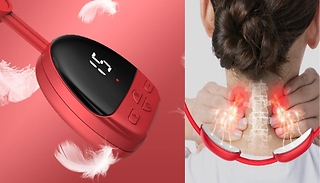 Rechargeable Heated Hanging Neck Massager! - 2 Colours